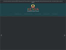 Tablet Screenshot of kenyaeducationfund.org